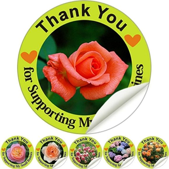 8/$20 1.5" Thank You Stickers 100ct Round Labels - Picture 2 of 5
